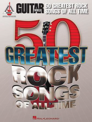 Book cover for Guitar World's 50 Greatest Rock Songs of All Time
