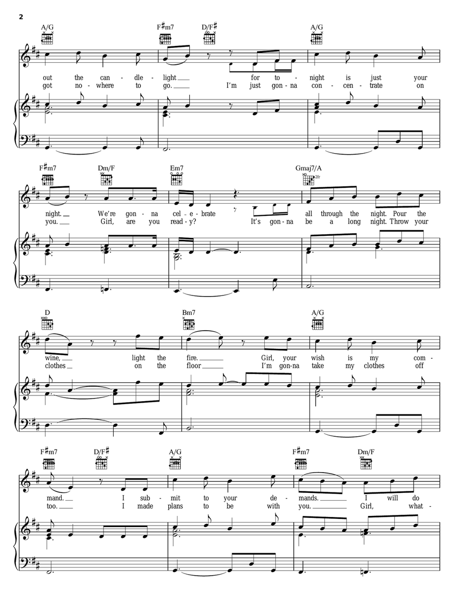 I'll Make Love To You I'll Make Love To You Piano, Vocal, Guitar scores gallery preview page 2