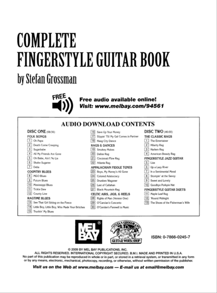 Complete Fingerstyle Guitar Book Fingerpicking Guitar scores gallery preview page 2