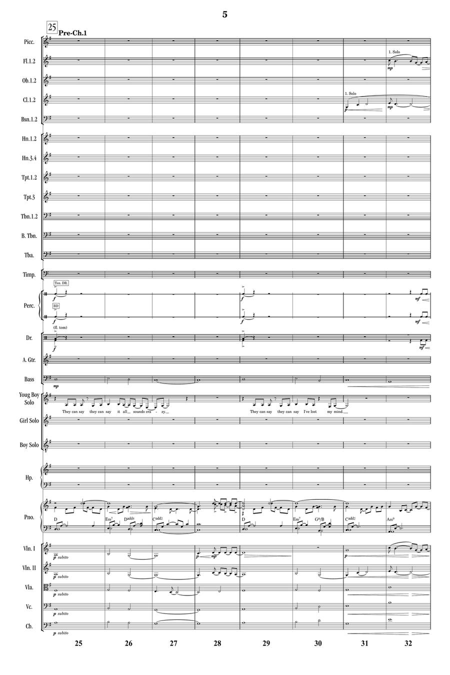 A Million Dreams Full Orchestra scores gallery preview page 4