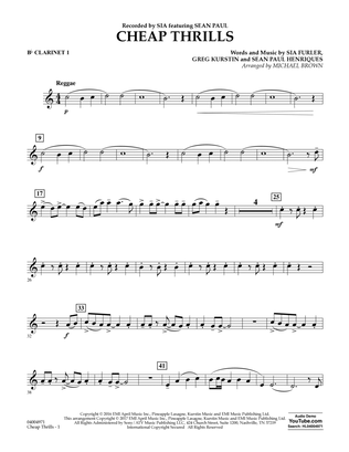 Cheap Thrills - Bb Clarinet 1