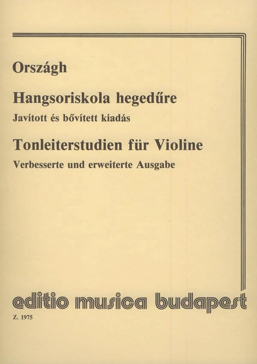 Tonleiterschule für Violine