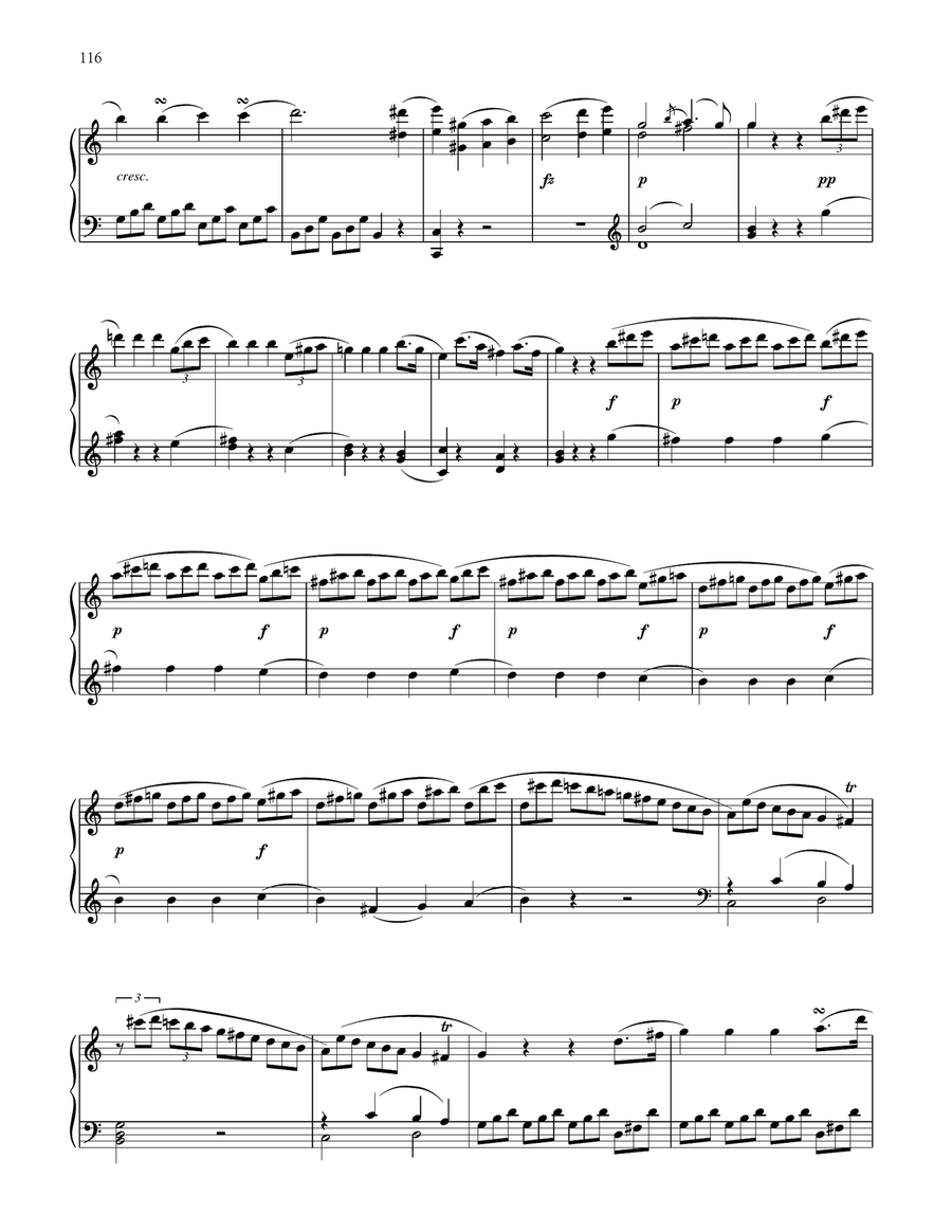 Sonata In C Major, Hob. XVI: 35 Piano Solo scores gallery preview page 3