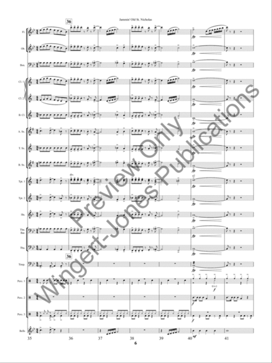Jammin' Old St. Nicholas Concert Band scores gallery preview page 9