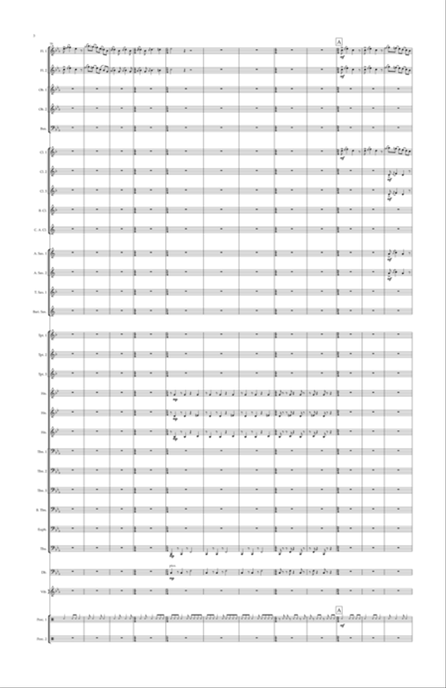 The Rona Blues Concert Band scores gallery preview page 4