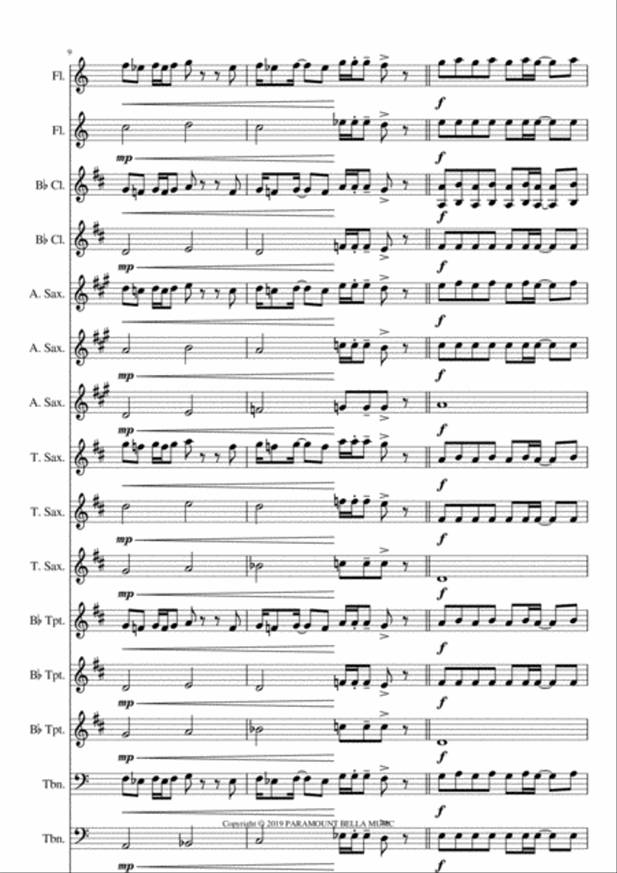 Teenage Mutant Ninja Turtles Brass Ensemble scores gallery preview page 5