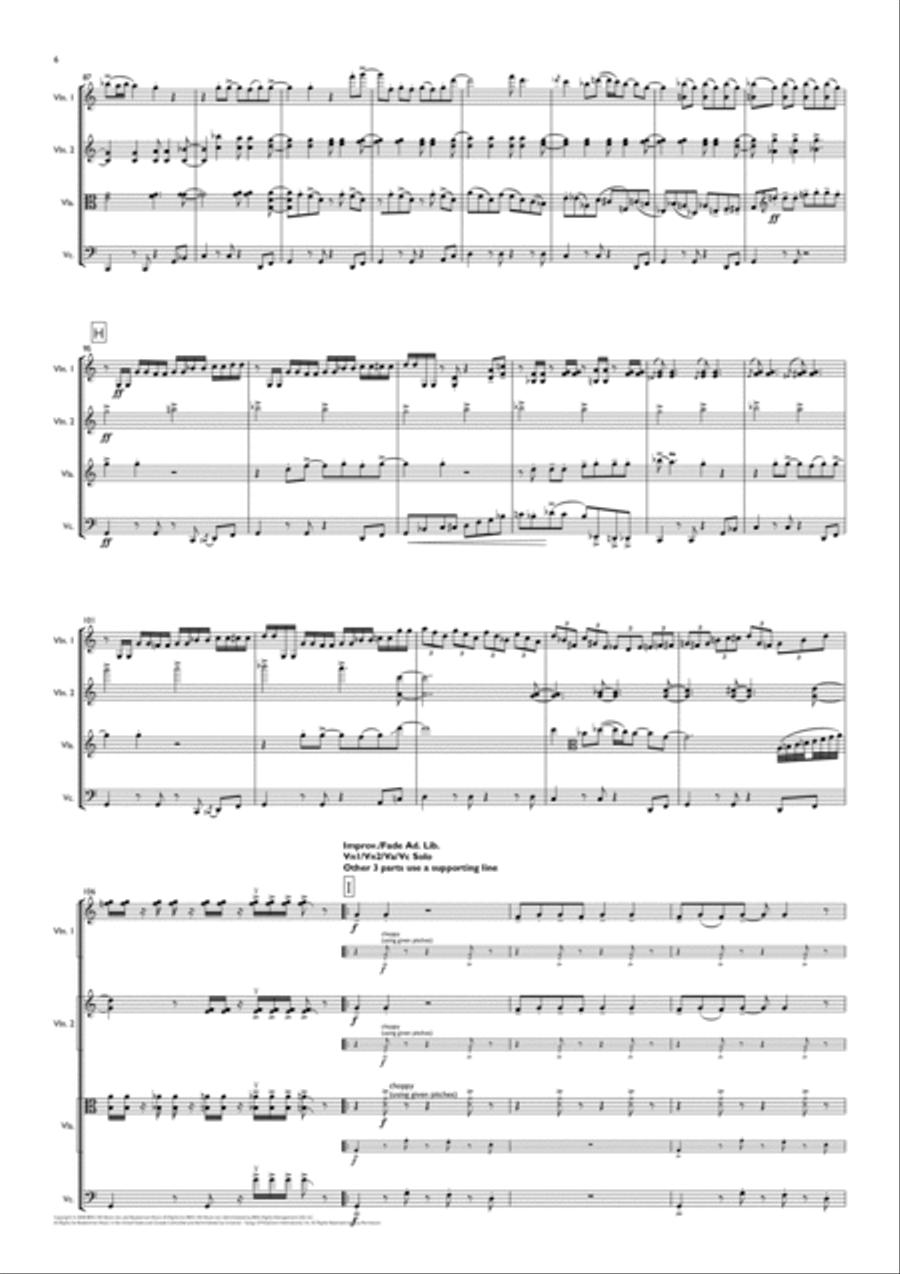 Mercy String Quartet scores gallery preview page 6