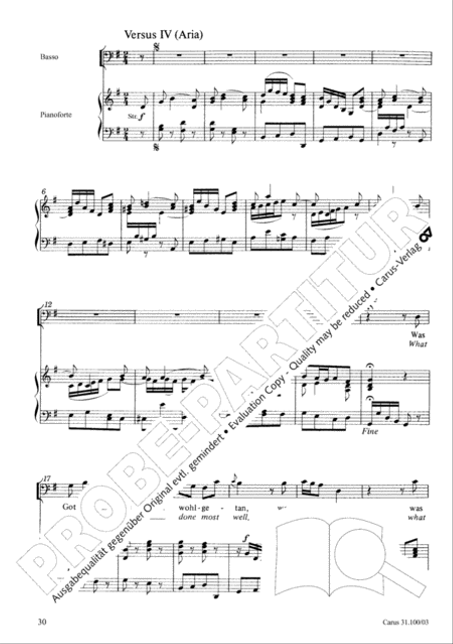 Whatever God ordains is right (Was Gott tut, das ist wohlgetan) 4-Part scores gallery preview page 31