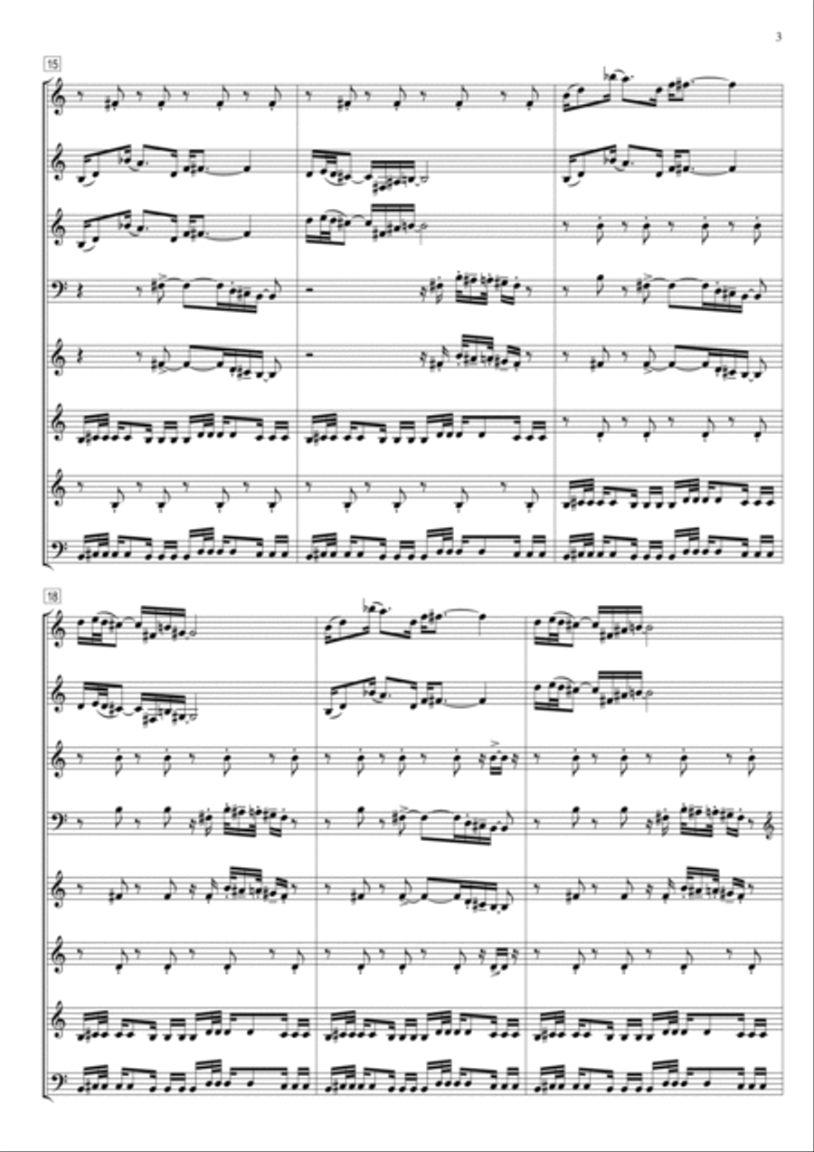James Bond Theme Horn scores gallery preview page 3
