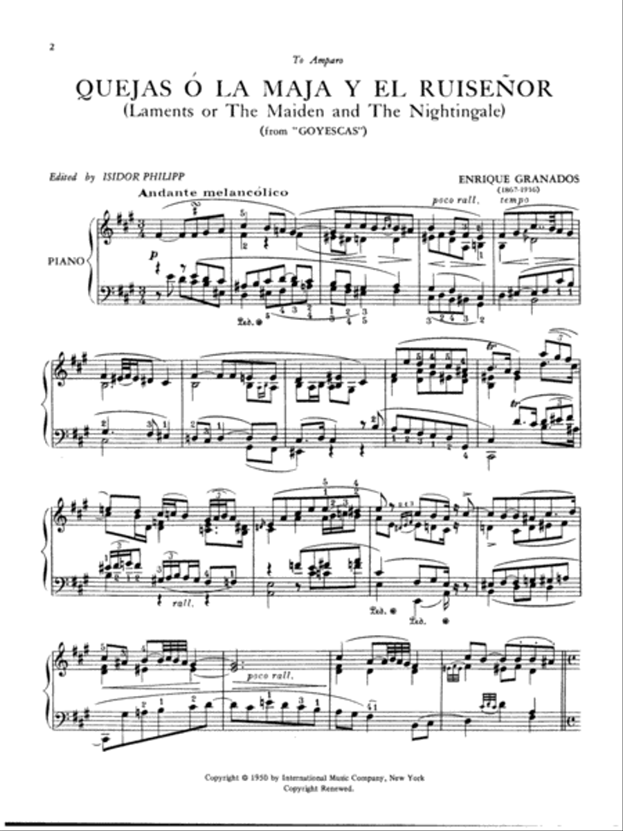The Maiden And The Nightingale Piano Solo scores gallery preview page 2