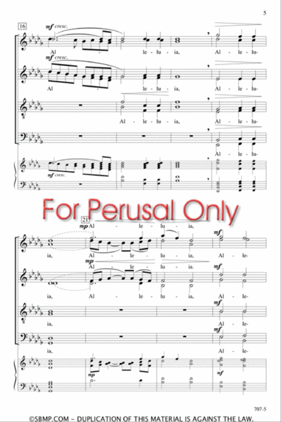 Alleluia - SATB divisi Octavo Divisi scores gallery preview page 4