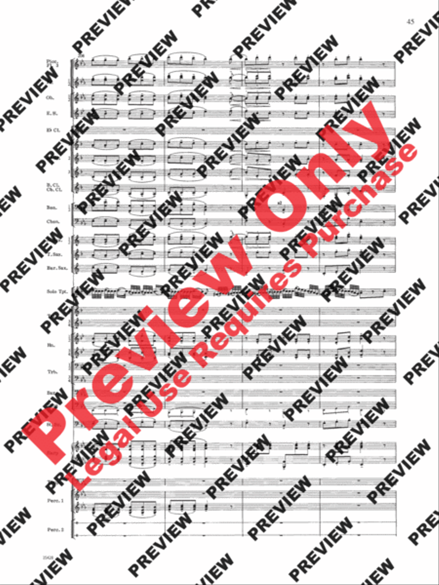 Le Carnaval de Venise Concert Band scores gallery preview page 46