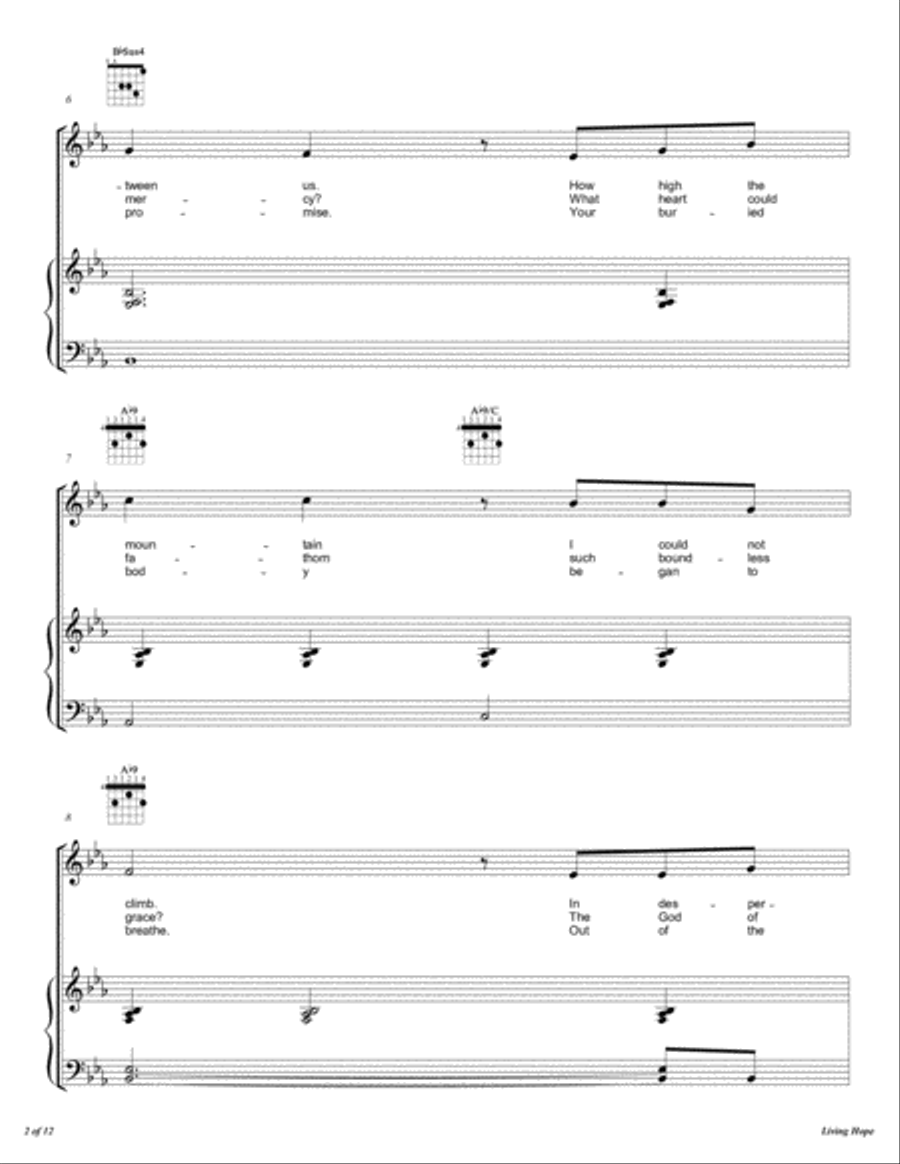 Living Hope Voice scores gallery preview page 3