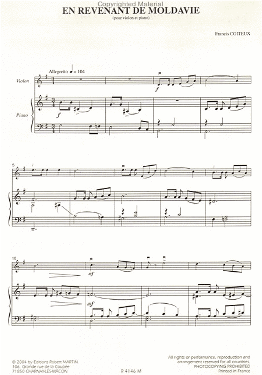 En rêvenant de moldavie Piano Accompaniment scores gallery preview page 2