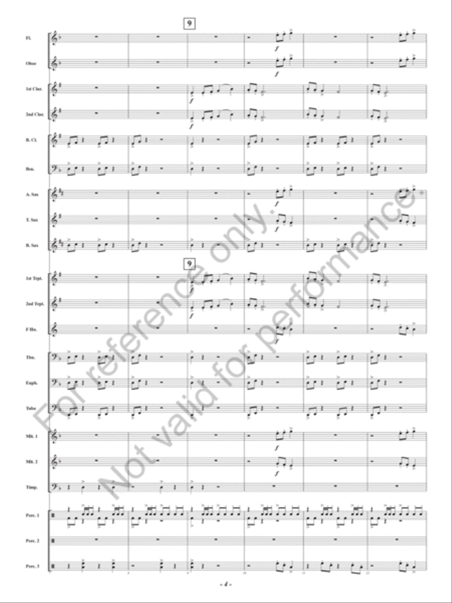 Dragonflight at Dawn Concert Band scores gallery preview page 5