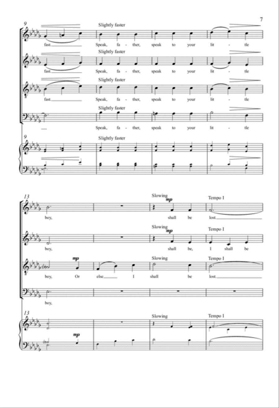 Three Songs Of Innocence 4-Part scores gallery preview page 6