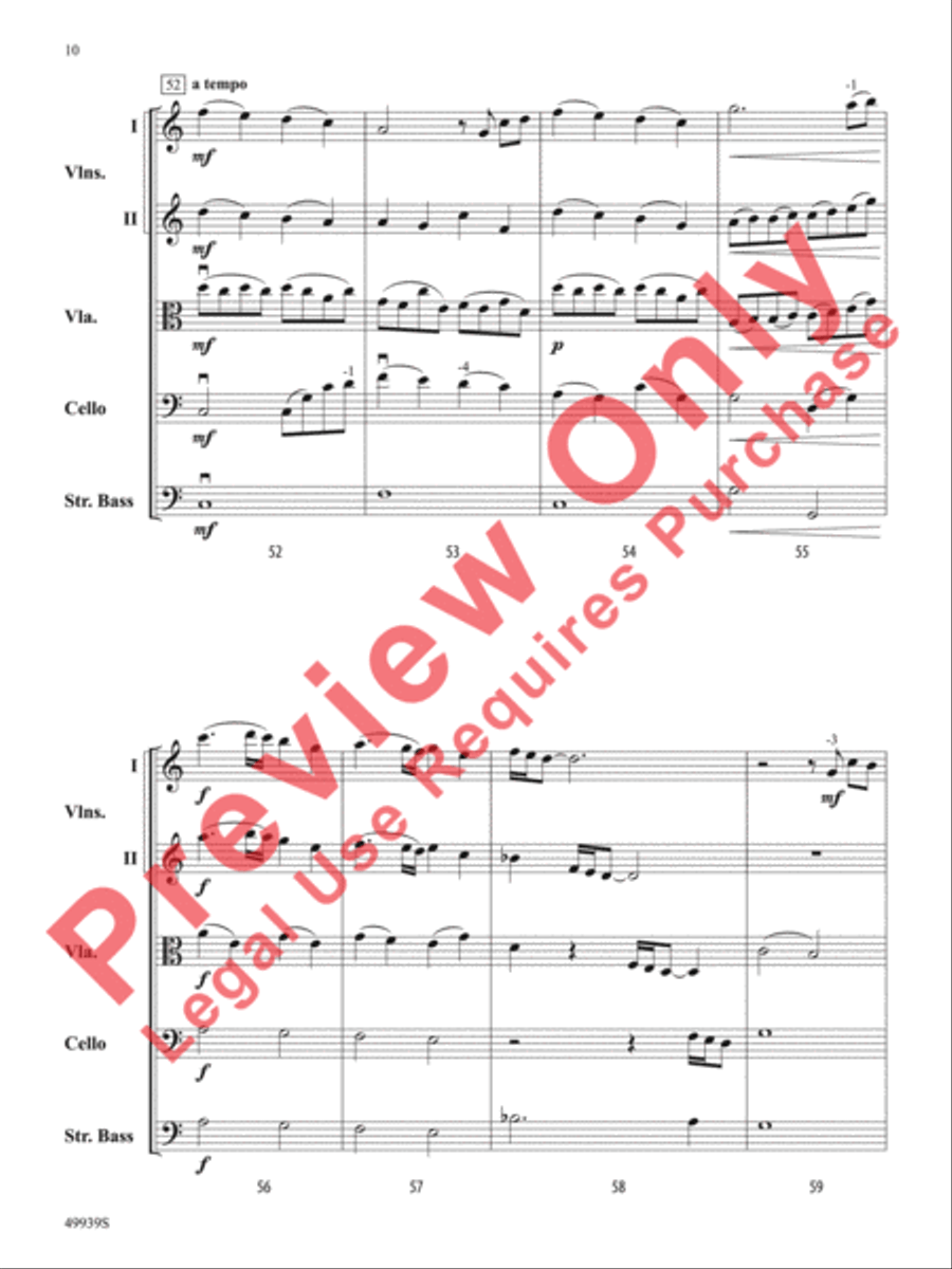 A Tender Moment in Time String Orchestra scores gallery preview page 11