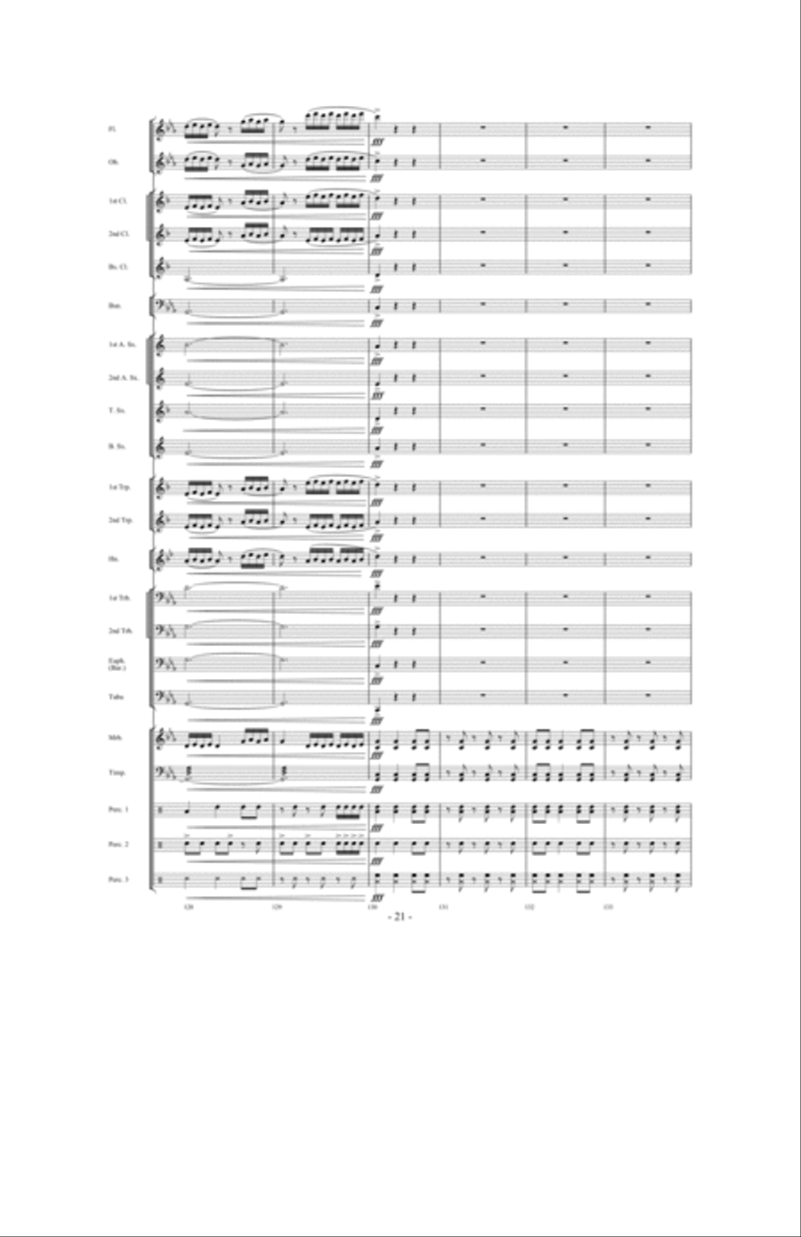 Invocation and African Dance Concert Band scores gallery preview page 20