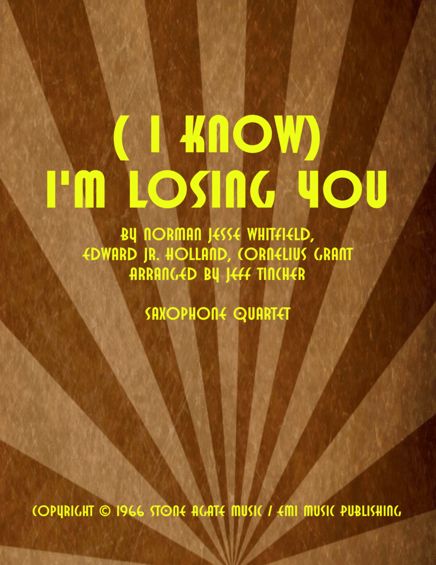 I'm Losing You (i Know) Woodwind Quartet scores gallery preview page 1