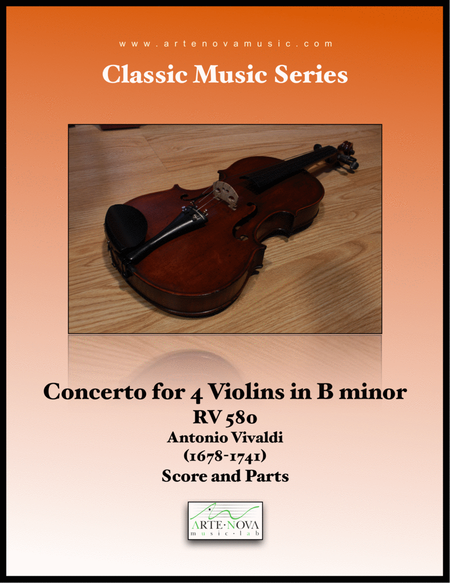 Concerto for 4 Violins in B minor, RV 580 image number null