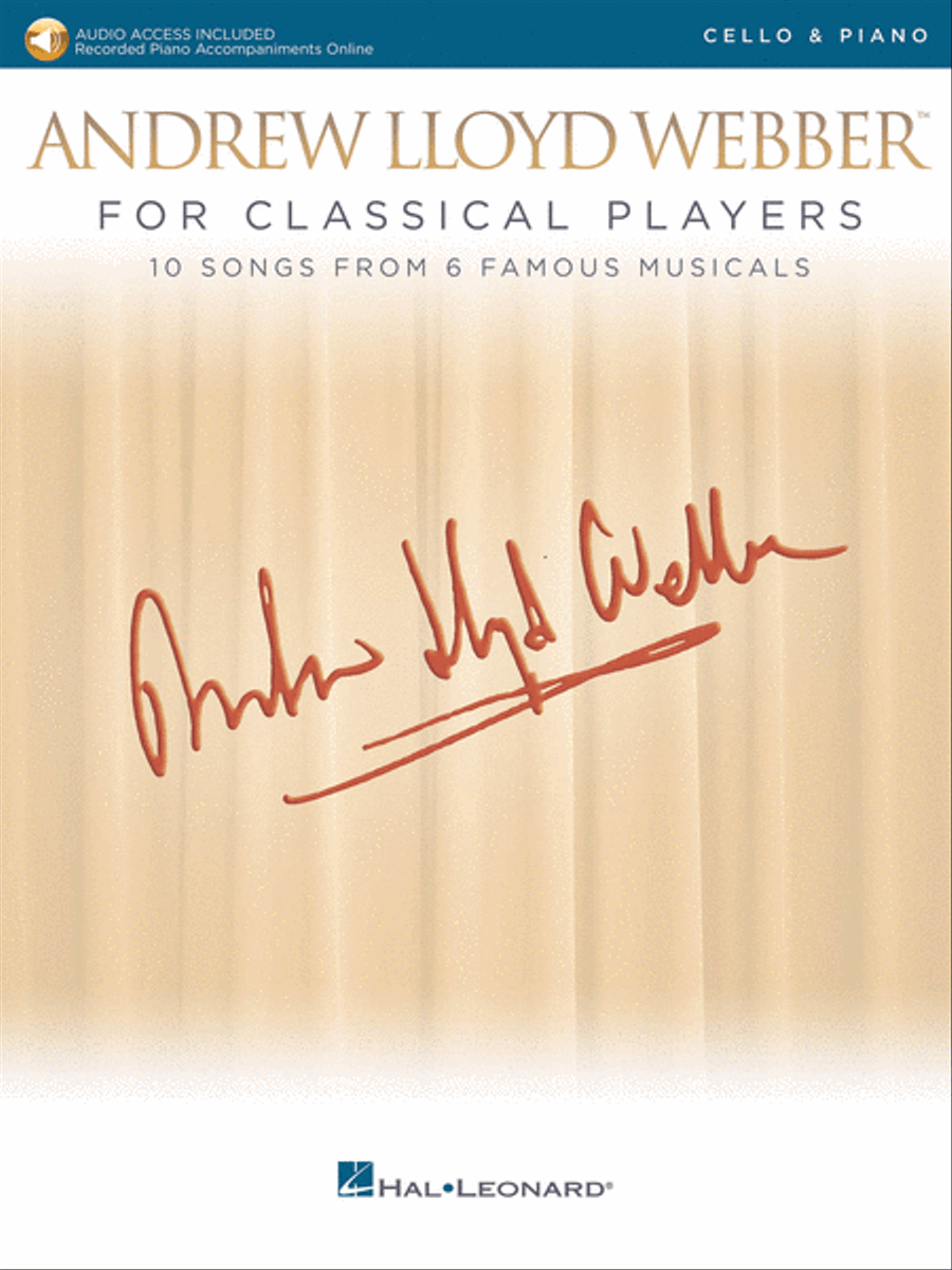 Andrew Lloyd Webber for Classical Players – Cello and Piano Piano Accompaniment scores gallery preview page 1