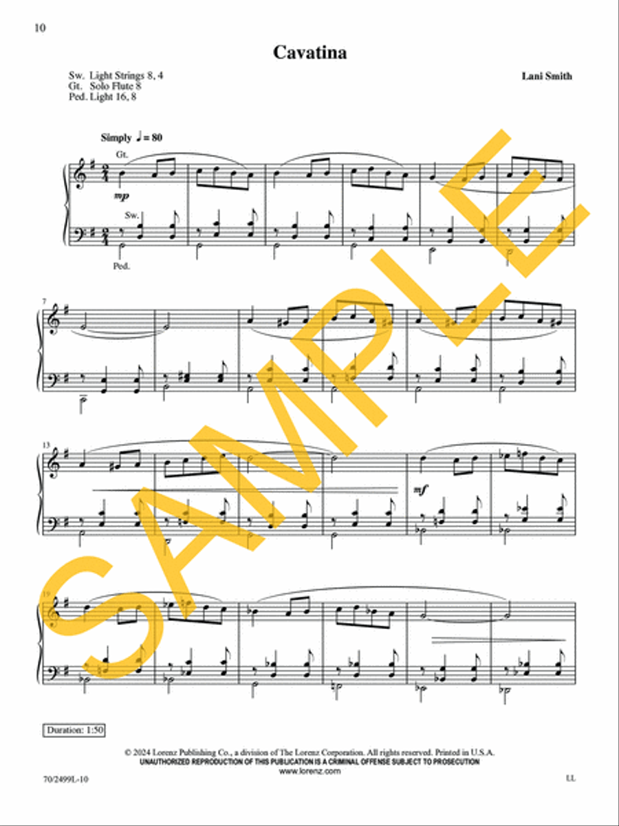 Organ Meditations for Worship, Vol. 2 Organ Solo scores gallery preview page 8