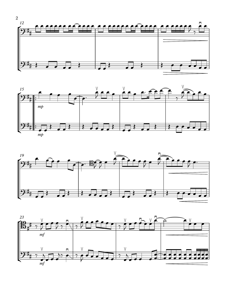 Shut Up And Dance String Duet scores gallery preview page 2