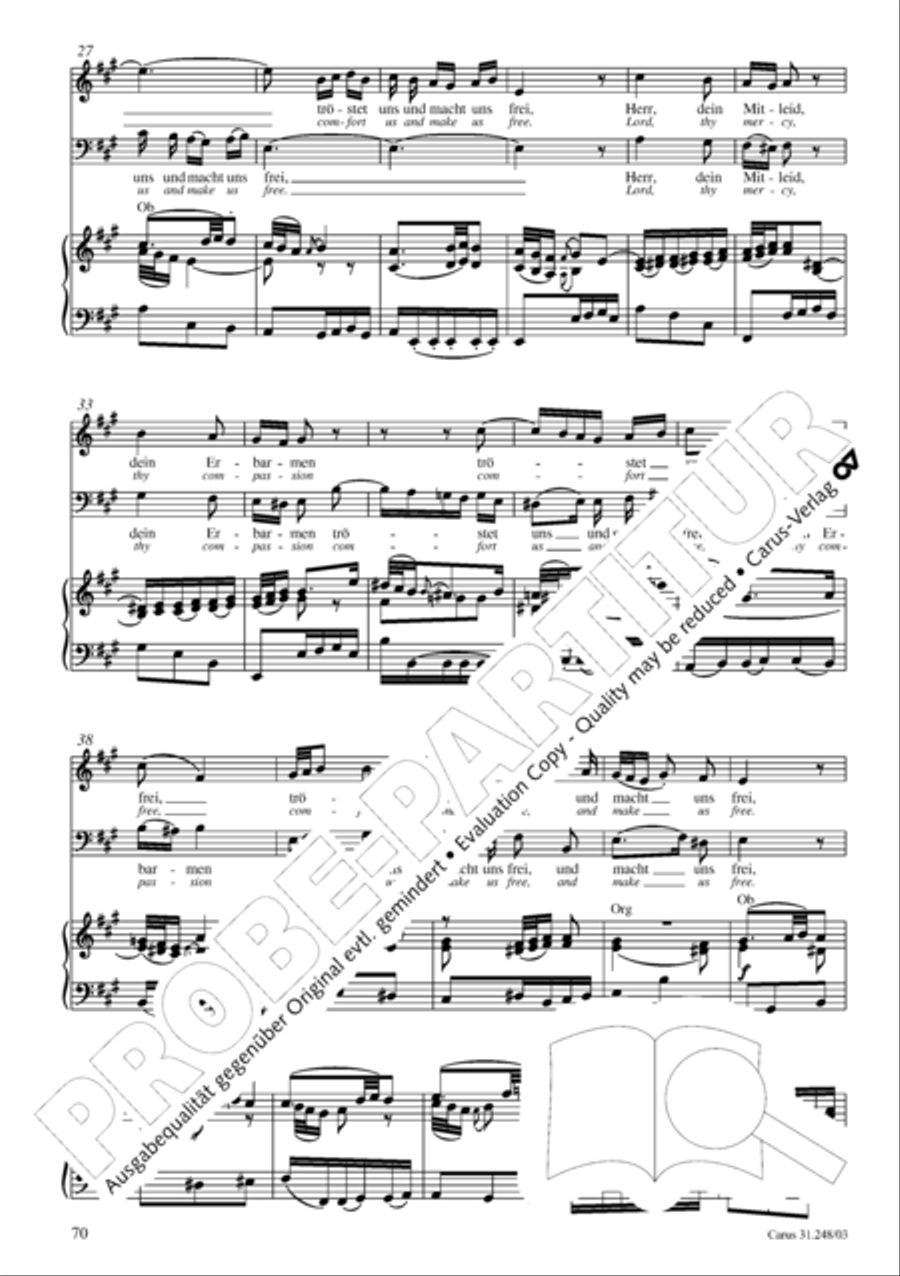 Christmas oratorio (Weihnachtsoratorium, Teile I-III) 4-Part scores gallery preview page 75
