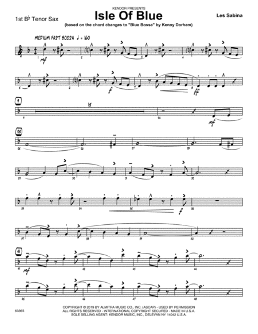 Isle Of Blue based on the chord changes to