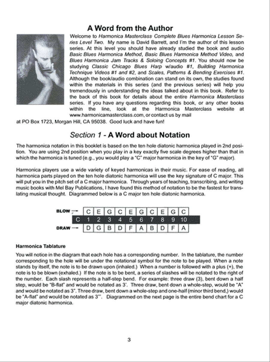 Blues Harmonica Jam Tracks & Soloing Concepts #2 Harmonica scores gallery preview page 4