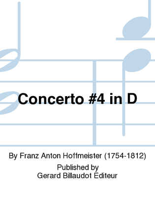 Book cover for Concerto No. 4 In D