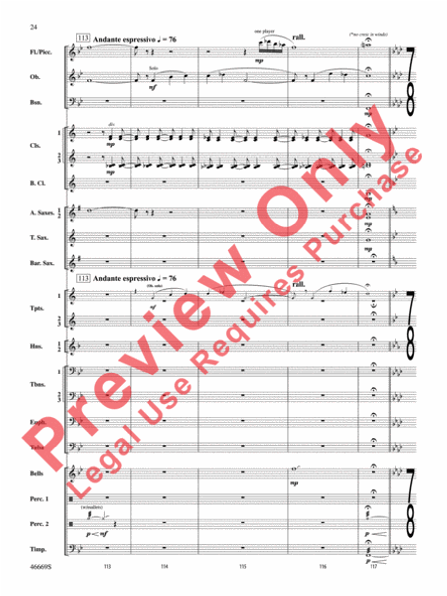 Oracles of the Sirocco Concert Band scores gallery preview page 25