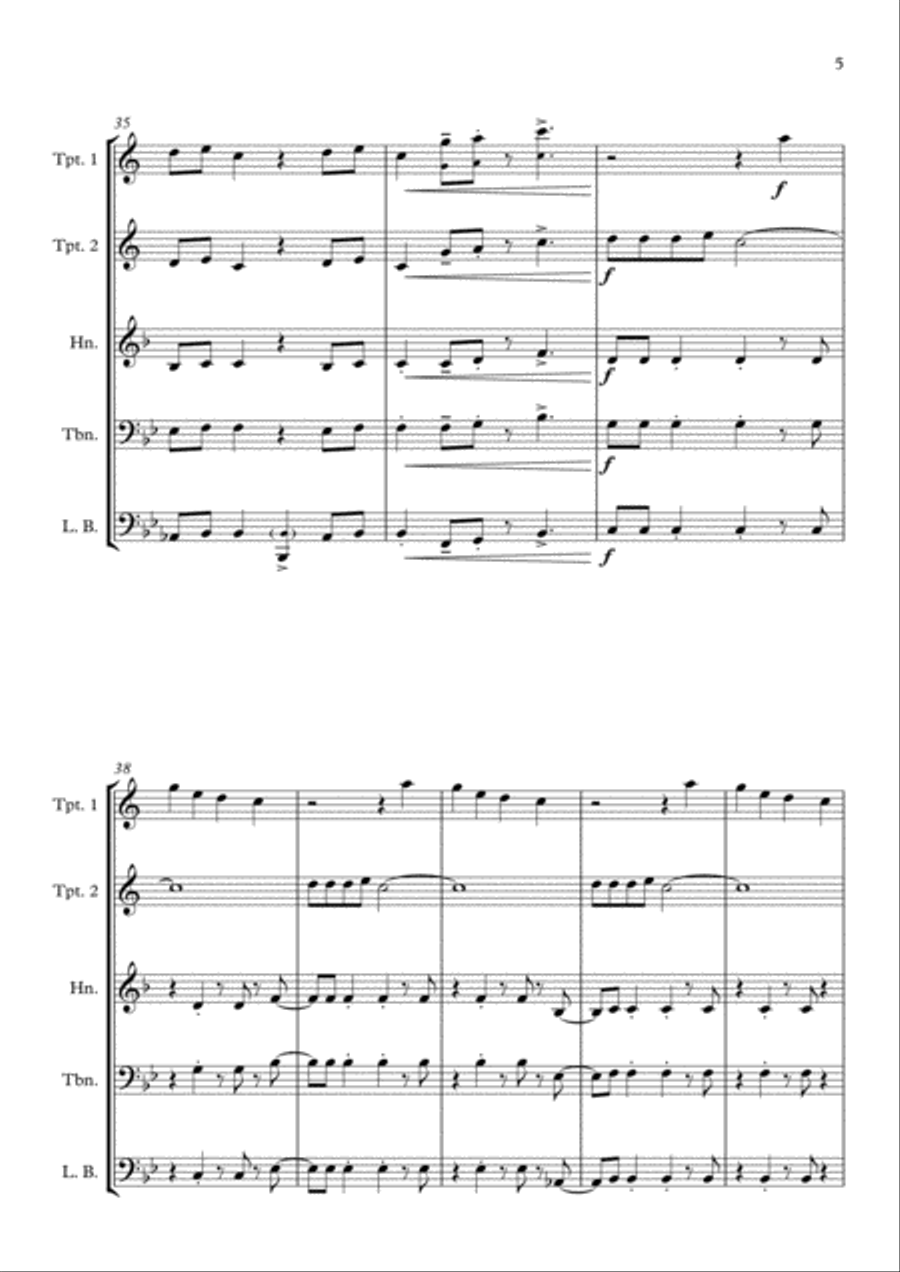 Shake It Off Shake It Off Brass Quartet scores gallery preview page 5