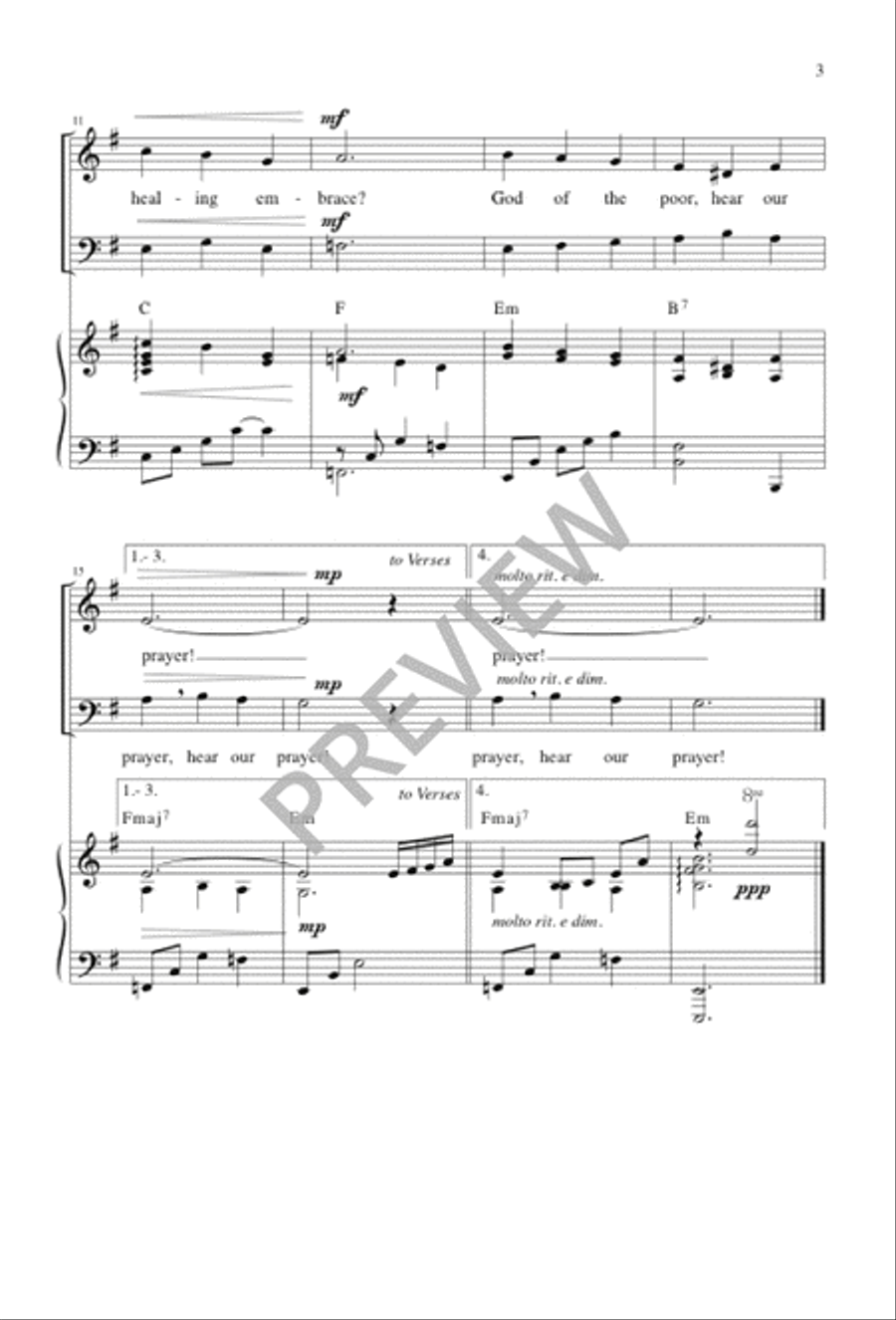 God of the Poor 2-Part scores gallery preview page 4
