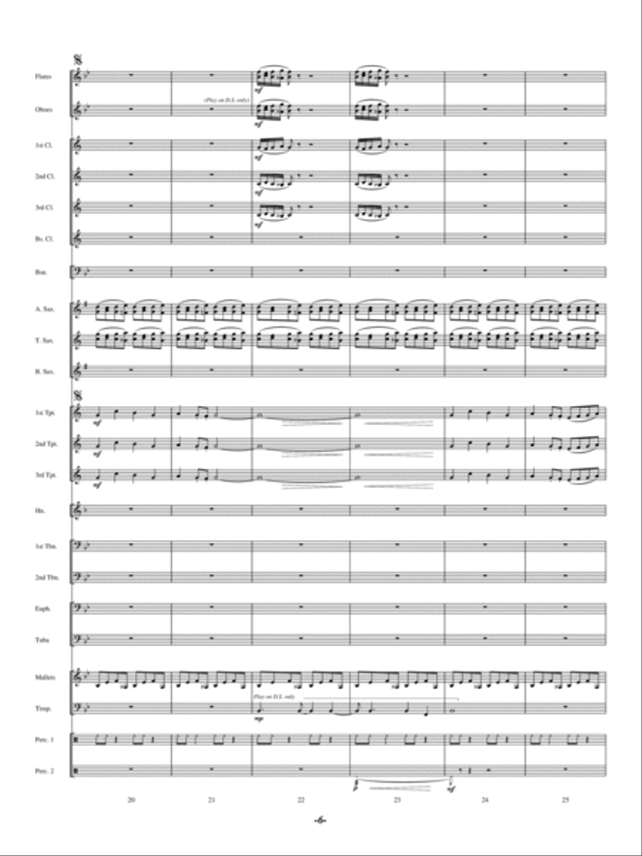 North Bay Vistas Concert Band scores gallery preview page 5