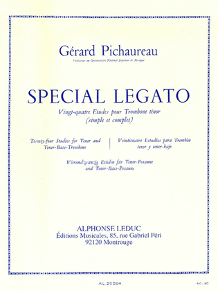 Book cover for Special Legato - 24 Studies For Tenor And Tenor Bass Trombone (tromb
