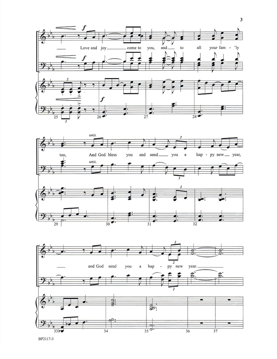 Here We Come A-Caroling Here We Come A-Caroling 4-Part scores gallery preview page 4