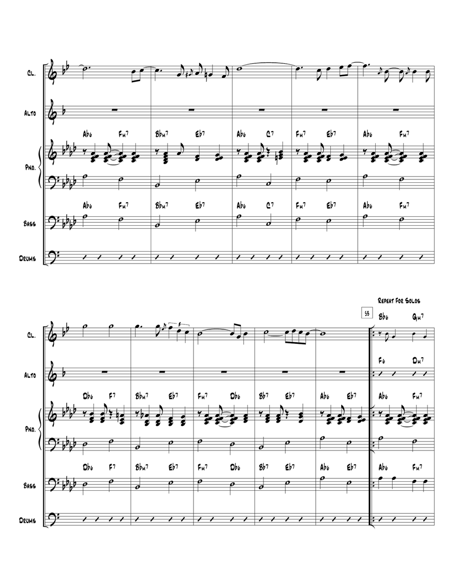 Beyond The Sea Jazz Ensemble scores gallery preview page 5
