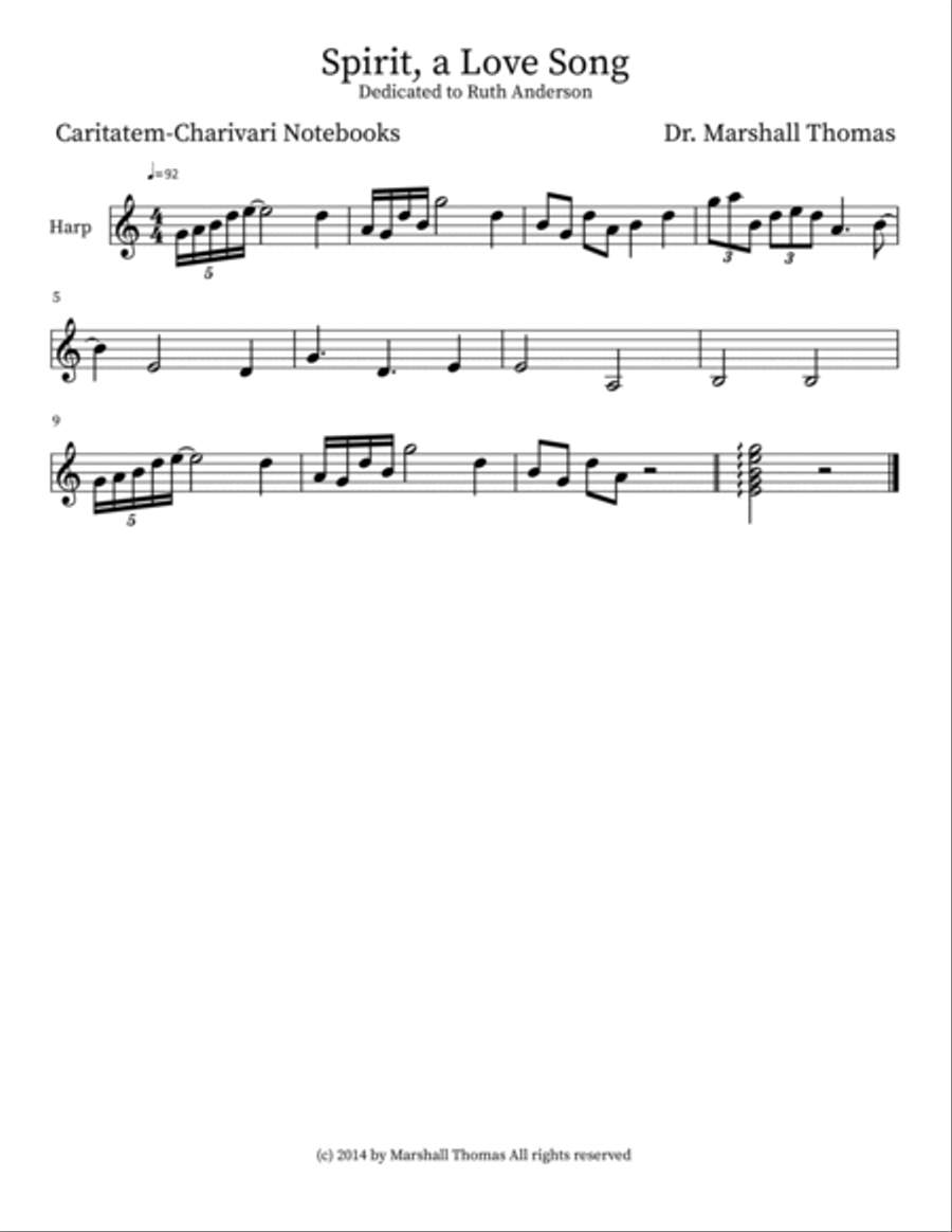 Spirit, a Love Song Small Ensemble scores gallery preview page 3