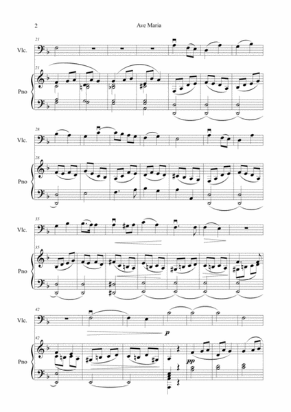 Saint-Saëns-Ave Maria pour violoncelle et piano image number null