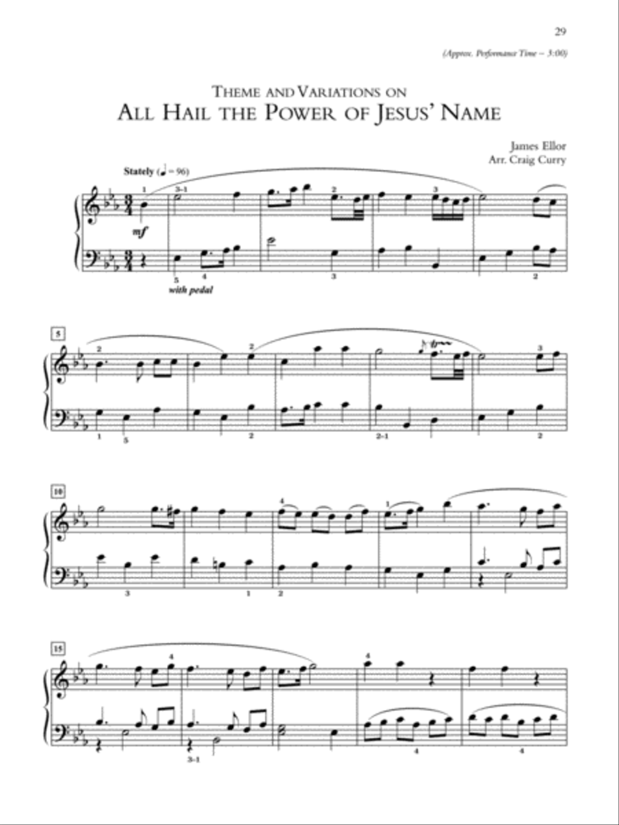 Creative Hymn Variations Piano Solo scores gallery preview page 4