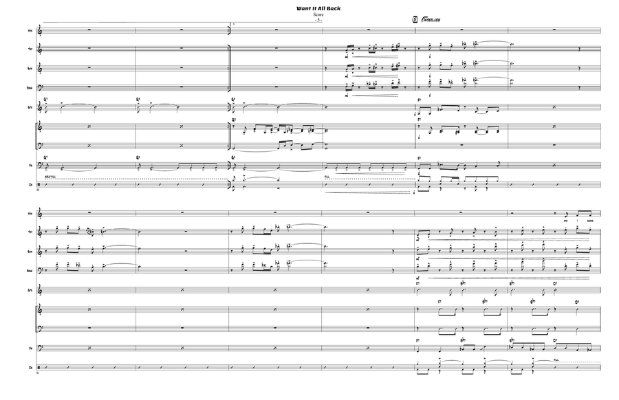 Want It All Back Jazz Ensemble scores gallery preview page 6