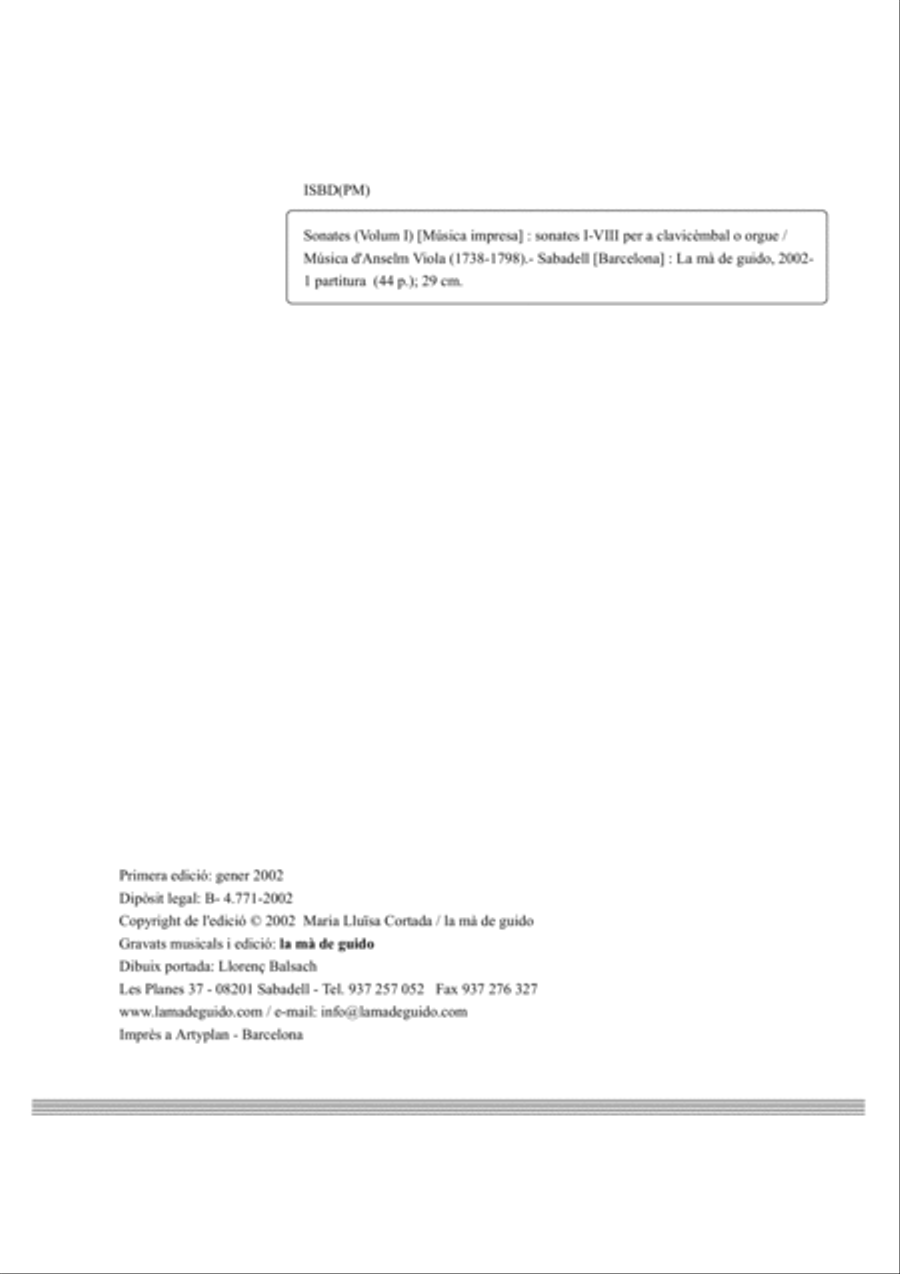 Sonates (volume I) Sonates (volume I) Harpsichord scores gallery preview page 2