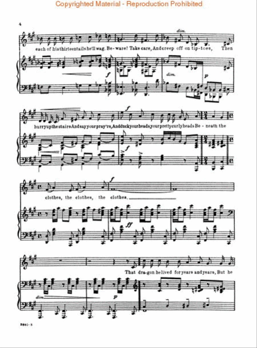 The Green-Eyed Dragon Low Voice scores gallery preview page 4