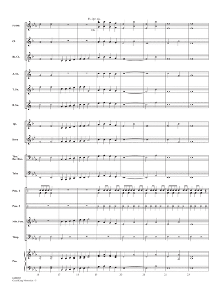 Good King Wenceslas (arr. Michael Oare) - Conductor Score (Full Score)