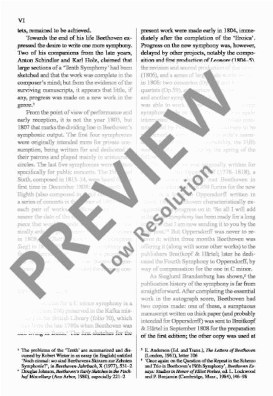 Symphony No. 5 C minor Orchestra scores gallery preview page 7