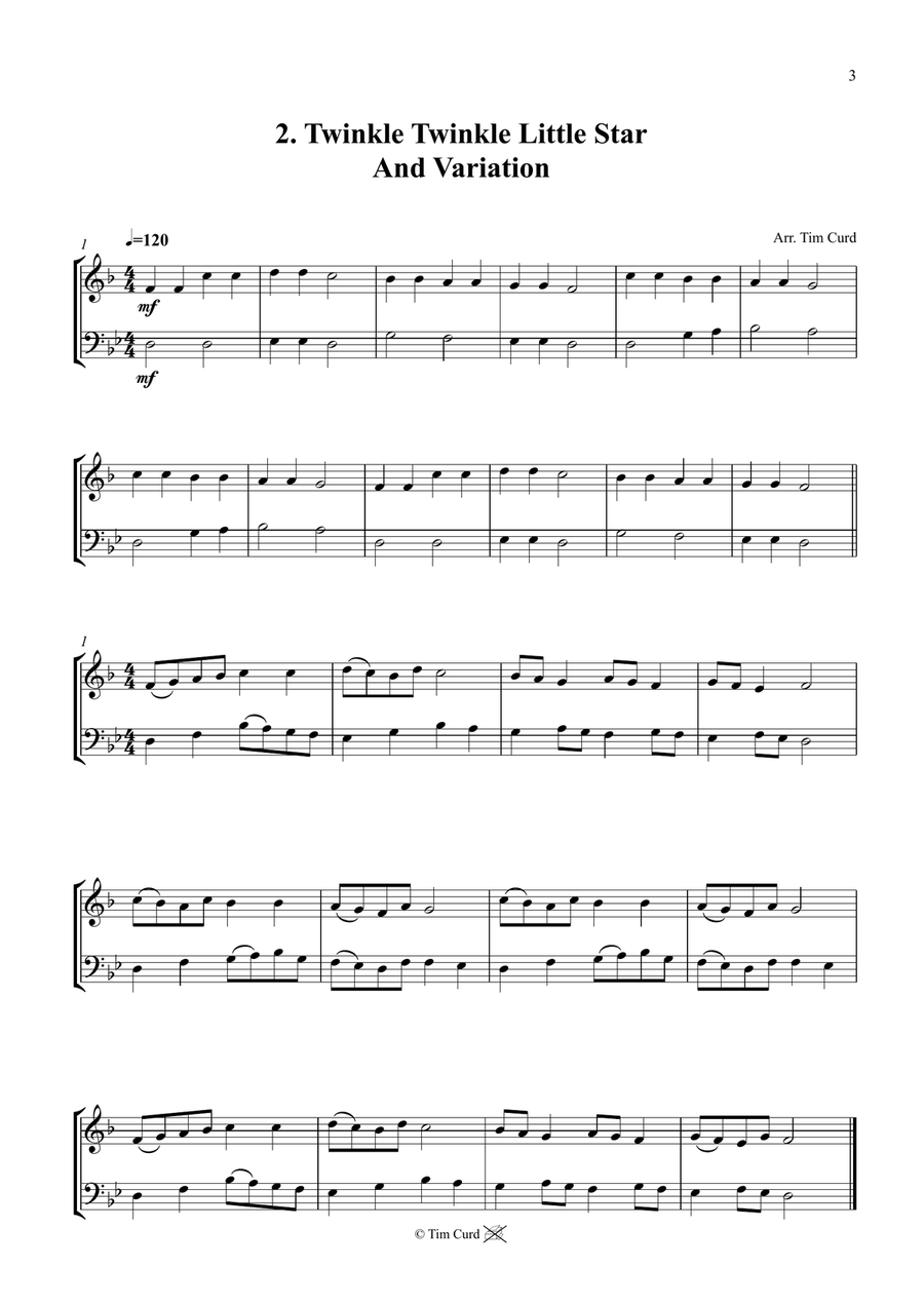 14 Fun Duets For French-Horn And Trombone Brass Duet scores gallery preview page 3