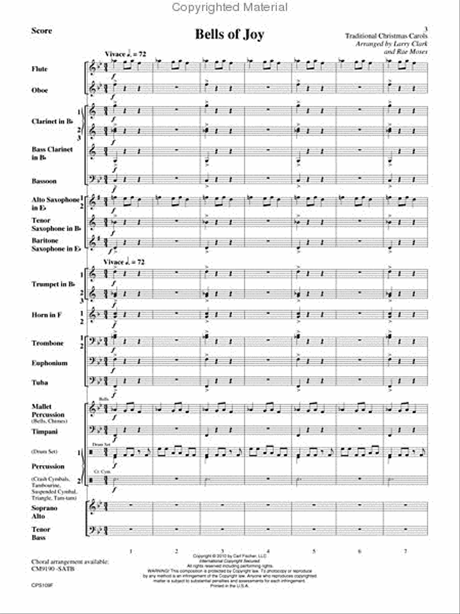 Bells of Joy Bells of Joy Concert Band scores gallery preview page 2