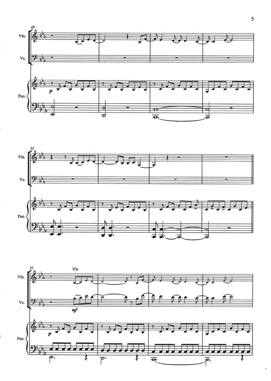 Titanium Piano Trio scores gallery preview page 5