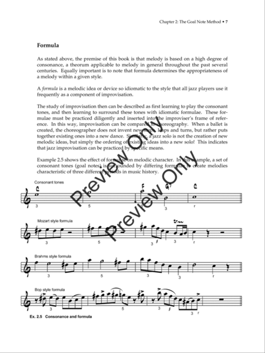 Jazz Improvisation: The Goal-Note Method (Text with MP3s) Jazz Ensemble scores gallery preview page 18